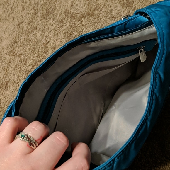 👛 Thirty-One Blue Crossbody Purse 👛 - Picture 5 of 12